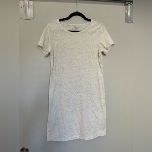 Old Navy, white T-shirt dress, Size S